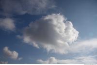 Photo Texture of Blue Clouded Clouds